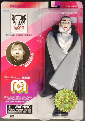 DRACULA BELA LUGOSI MEGO 8'' MOC ACTION FIGURE TV 2018 MOVIE HORROR MONSTER ABRAM