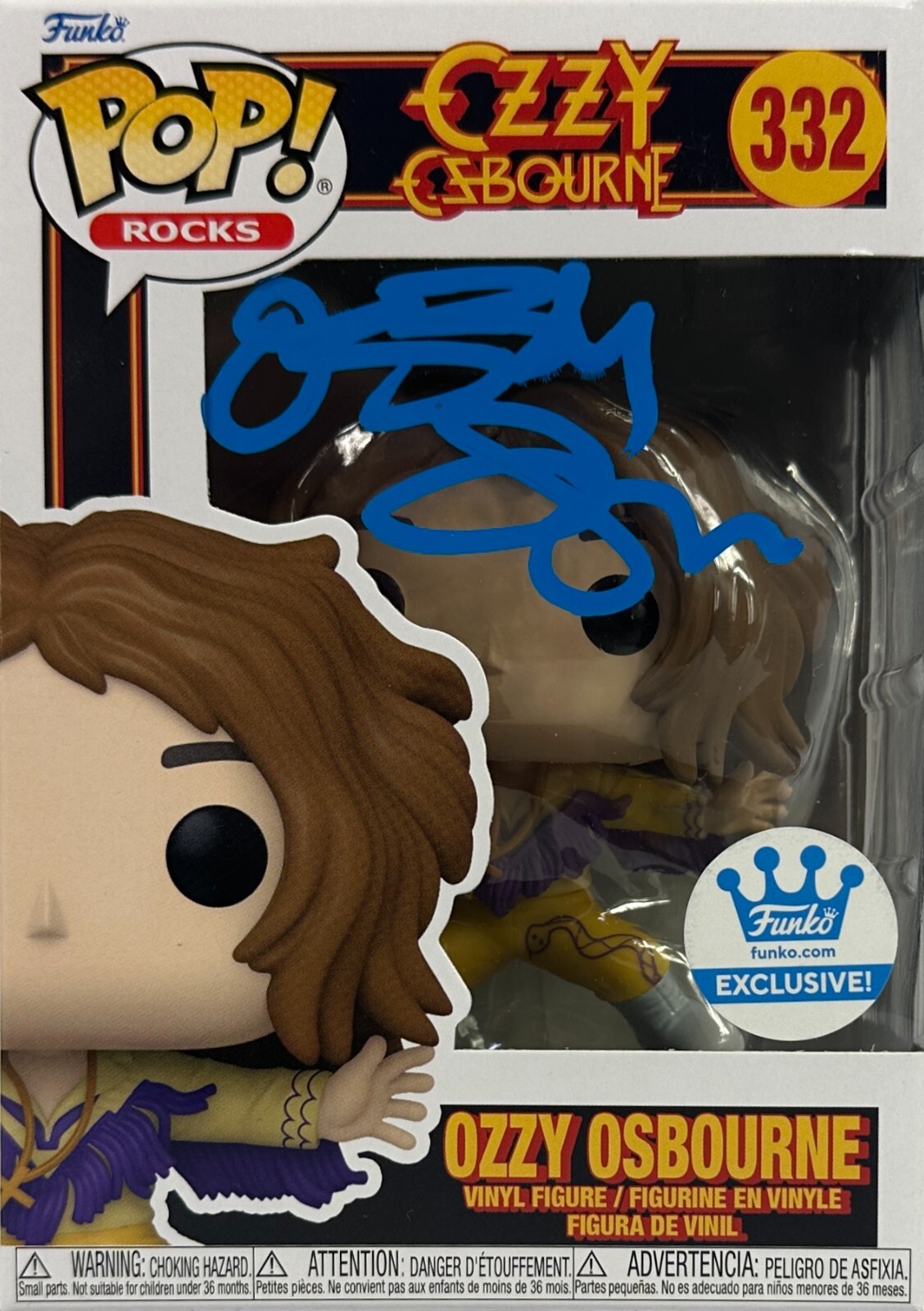 Ozzy Osbourne autographed signed Funko Pop #332 JSA COA