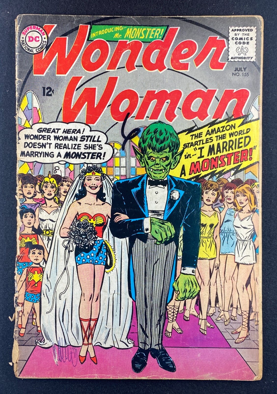 Wonder Woman (1942) #155 FN (6.0) Mr. Monster Steve Trevor
