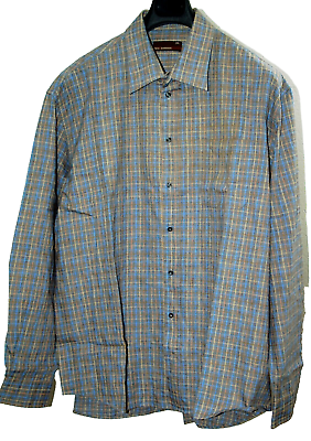 CAMICIA UOMO MANICA LUNGA 100 COTONE TAGLIA EXTRA LARGE 3XL eBay