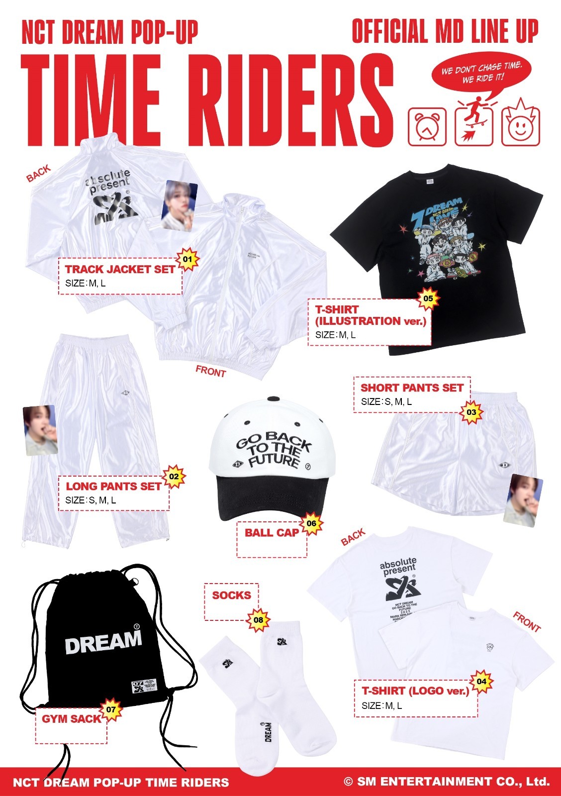 NCT DREAM POP-UP TIME RIDERS ロングパンツ ヘチャン PRE-ORDER ) NCT DREAM POP-UP STORE [ TIME RIDERS ] OFFICIAL