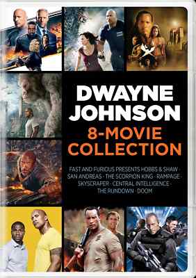 Universal Studios Dwayne Johnson 8-Movie Collection (DVD)(2022)