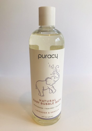 Puracy Natural Baby Bubble Bath Lavender & Vanilla 16 Fl Oz 