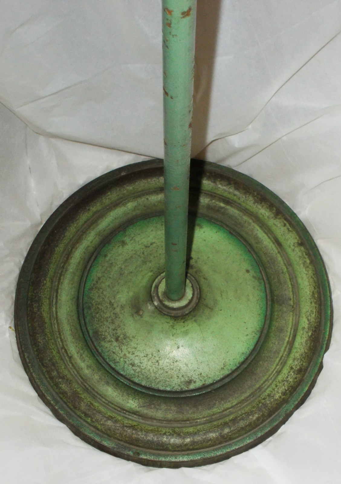 Vintage Green Metal Wire Bird Cage w Stand 65 Inches High Antique ?