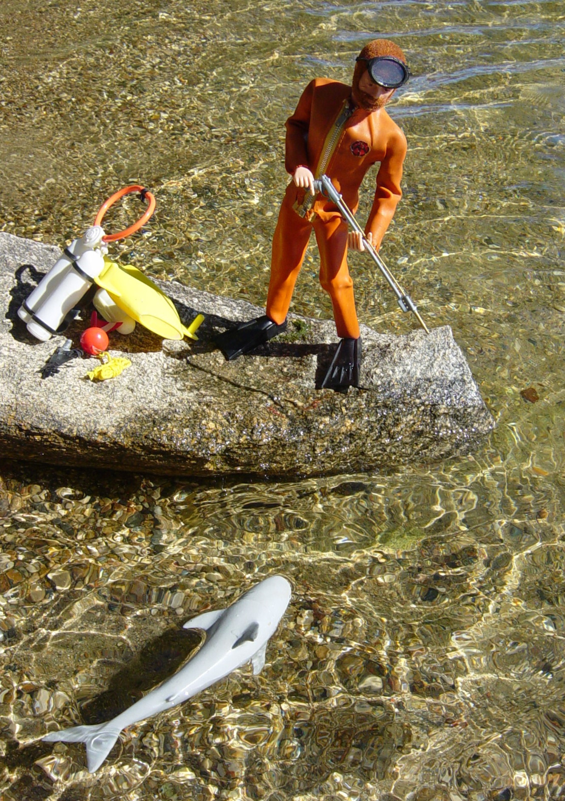 Vintage 70's Gi Joe Danger of the Depths with Very Nice Sea