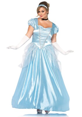 h^ Dress ONLY Plus Size Classic Cinderella Halloween Costume Leg Avenue 85518X