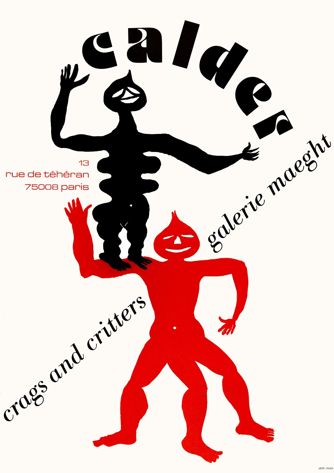 CRAGS AND CRITTERS/カルダー/ポスター/ Calder Original 1975 Lithograph Poster 