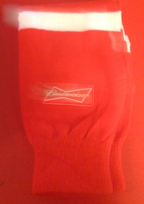 Budweiser Beer Scarf Hand Warmer Knit 52