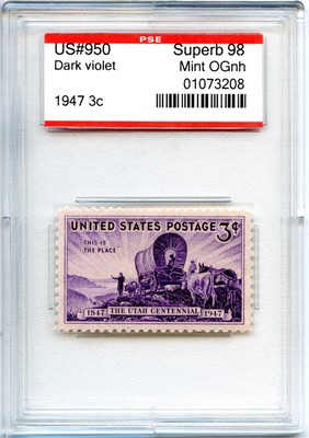 US SCOTT #950 MINT-SUPERB-OG-NH GRADED 98 PSE SLAB SMQ $55 (7/24/24 GP)