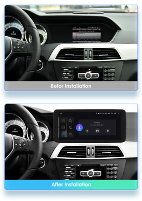 10.33'' Car GPS Stereo DSP 4+32GB For Mercedes Benz C-Class W204 2011-2014 NTG4.5
