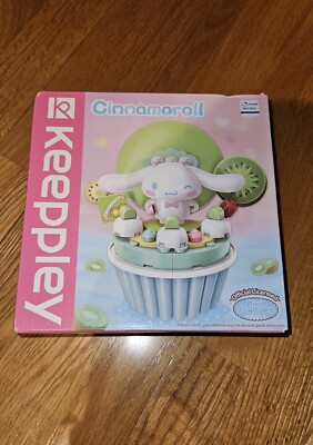 NEW Official Sanrio Cinnamoroll Kiwi Cupcake Building Block Set Keeppley