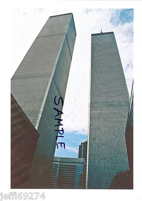 photo world trade center nyc wtc twin towers looking up early