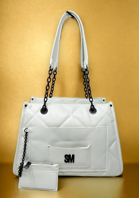 White top quilted purse