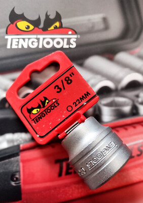 Teng Tools 3/8'' Drive Socket 22mm M380522-C