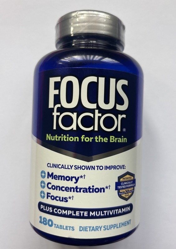 FOCUS Factor Dietary Supplement Nutrition for the Brain 180 Tablets