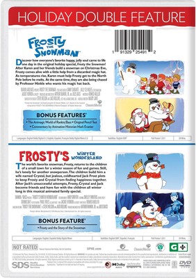 Frosty the Snowman Holiday Double Feature DVD  NEW