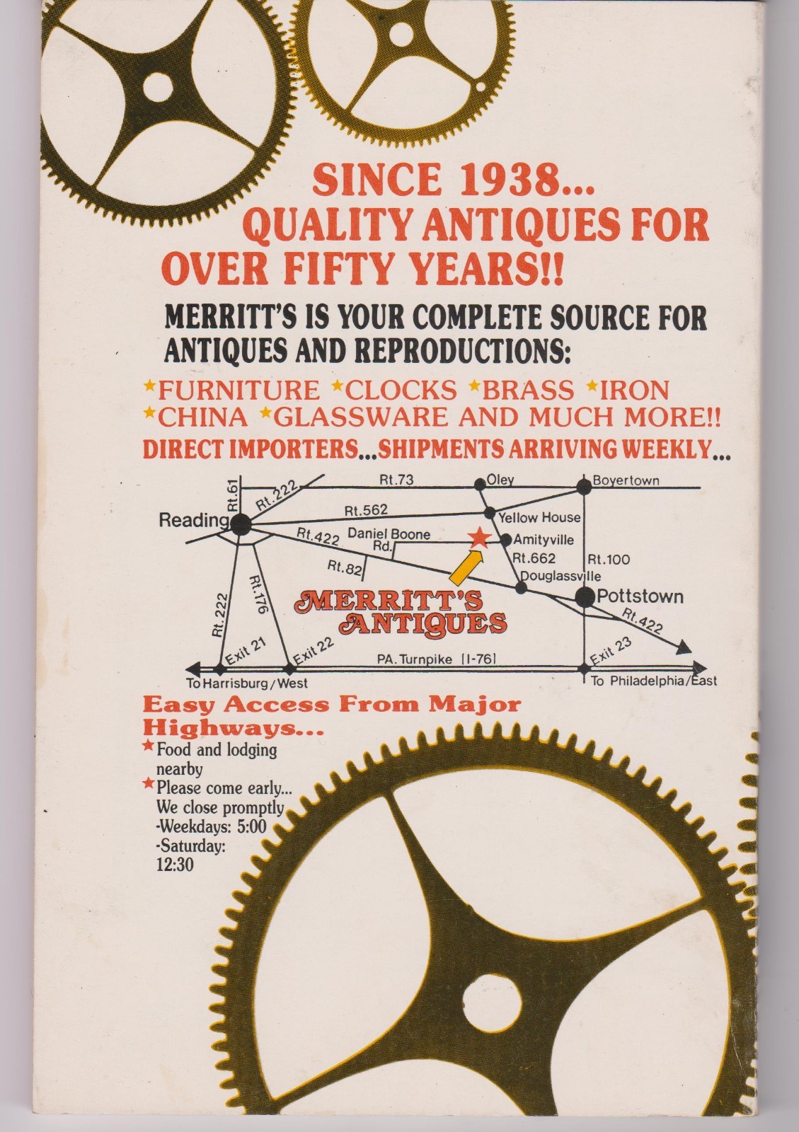 Vintage MERRITT'S ANTIQUES catalog 1989-1990 Clock Repair, Supplies, & Tools