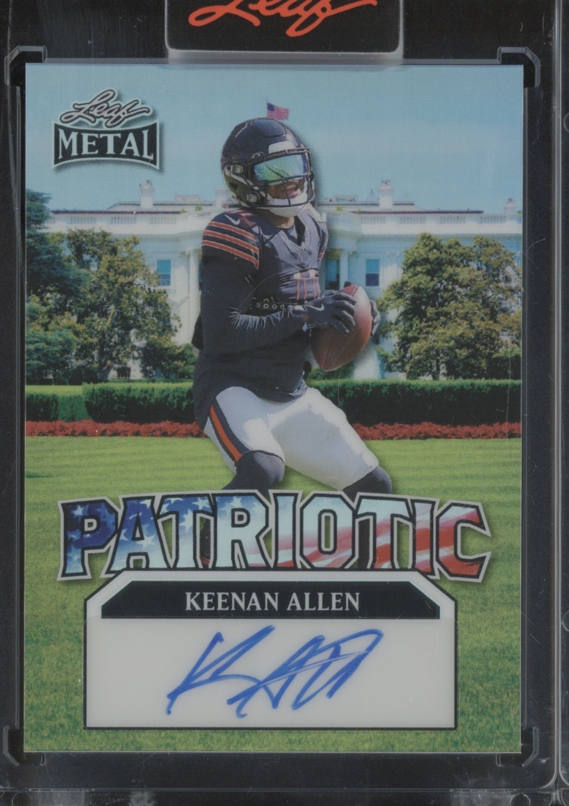 2025 Leaf Metal Patriotic Prismatic Keenan Allen Auto Autograph 1/1