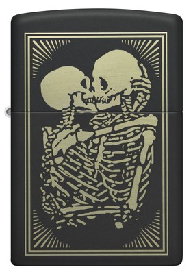 Zippo Lovers Design Black Matte Windproof Lighter, 218-093755