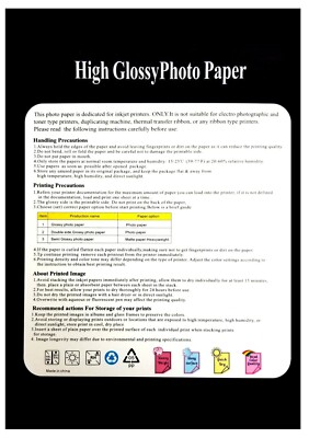 150 Sheets Premium Glossy Photo Paper Inkjet 8.5x11 Letter Size 260gsm / 70lb