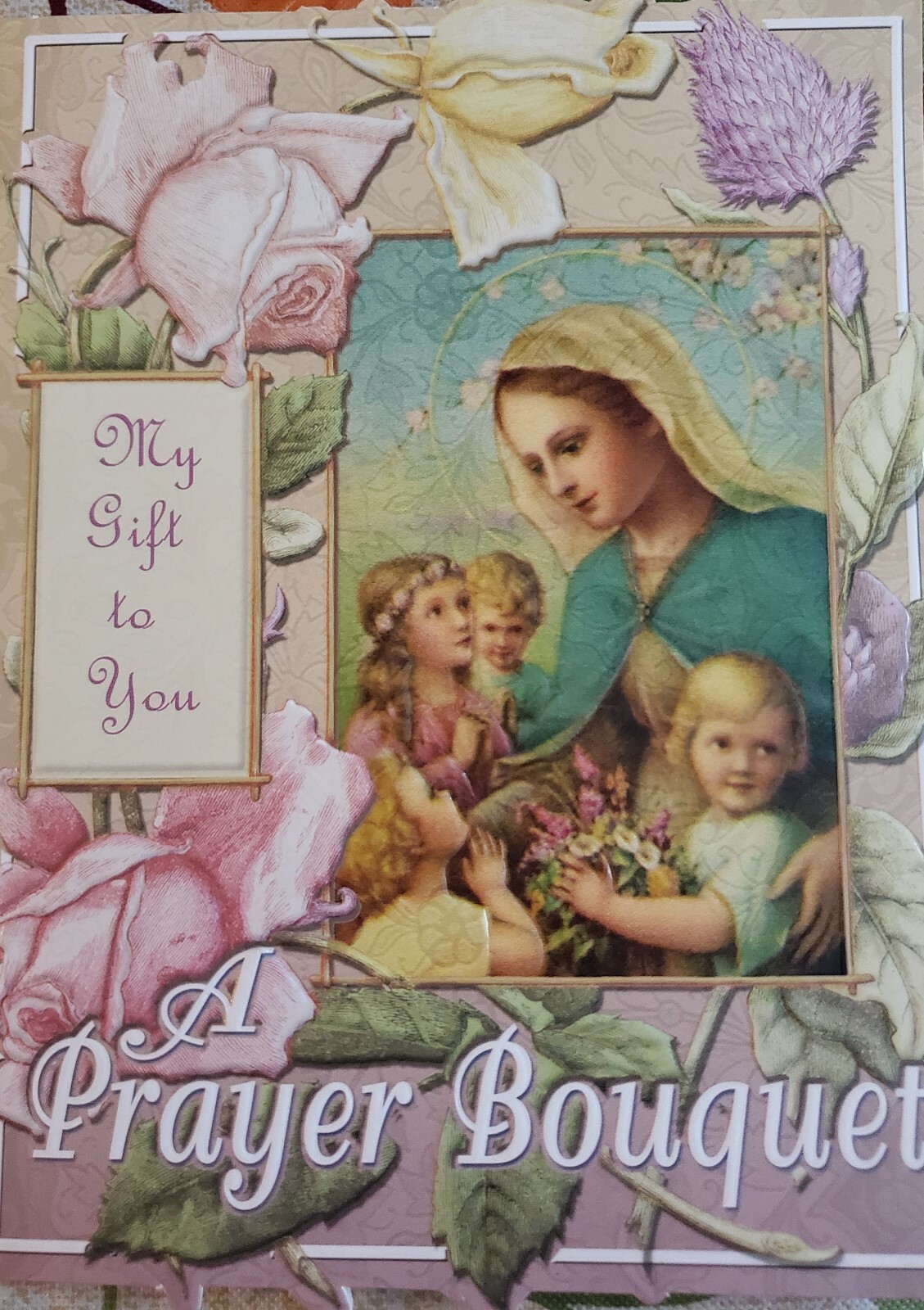 'A Prayer Bouquet' care & concern greeting card 