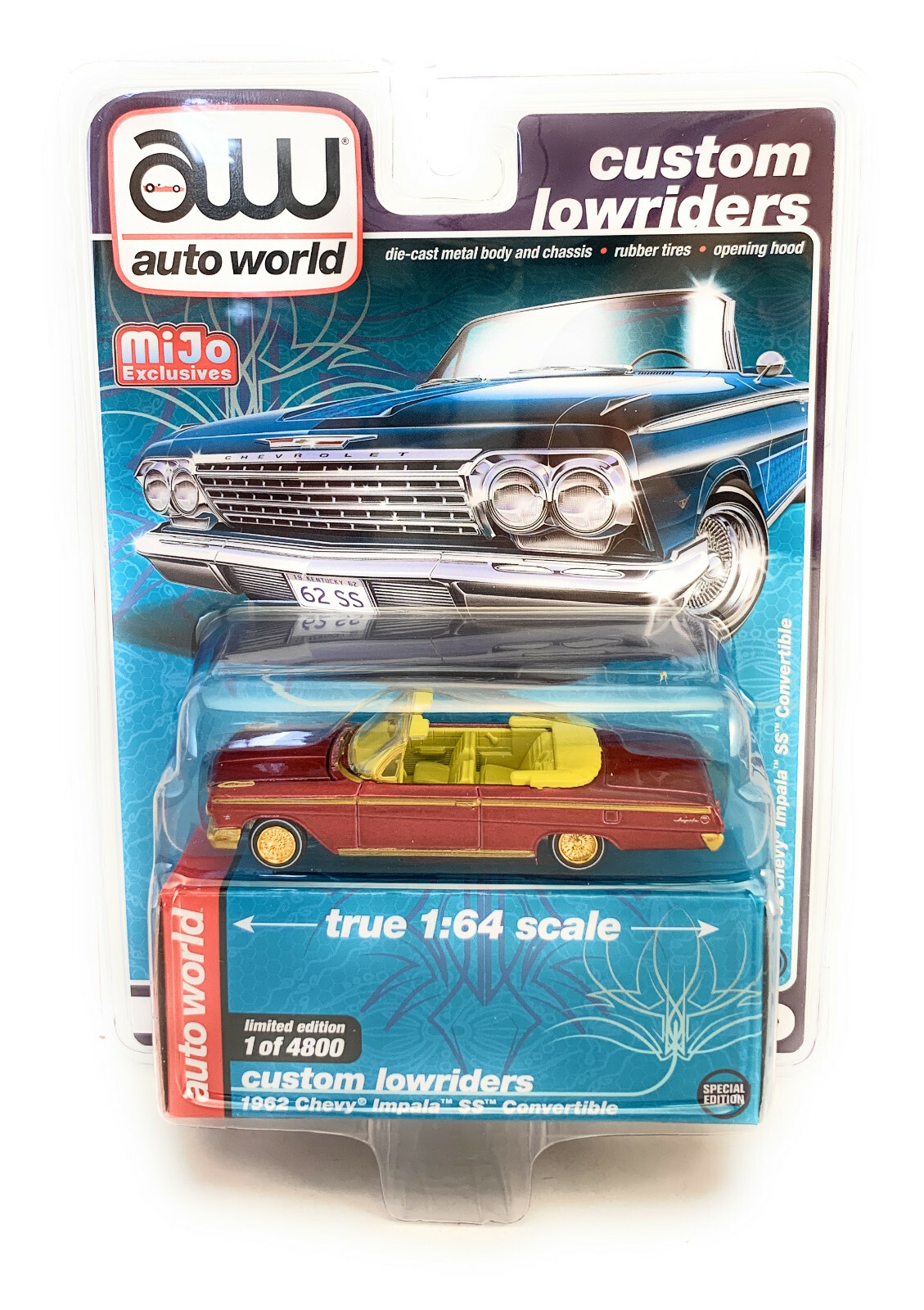 希少！2台セット！オートワールド 62 シェビー インパラ SS ローライダー