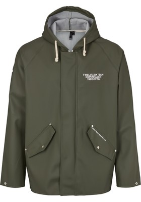 TWELVE.SIXTEEN TWELVE.SIXTEEN REGEN- UND MATSCHJACKE 12.16 RAIN 100 W/ZIPPER OLIVE