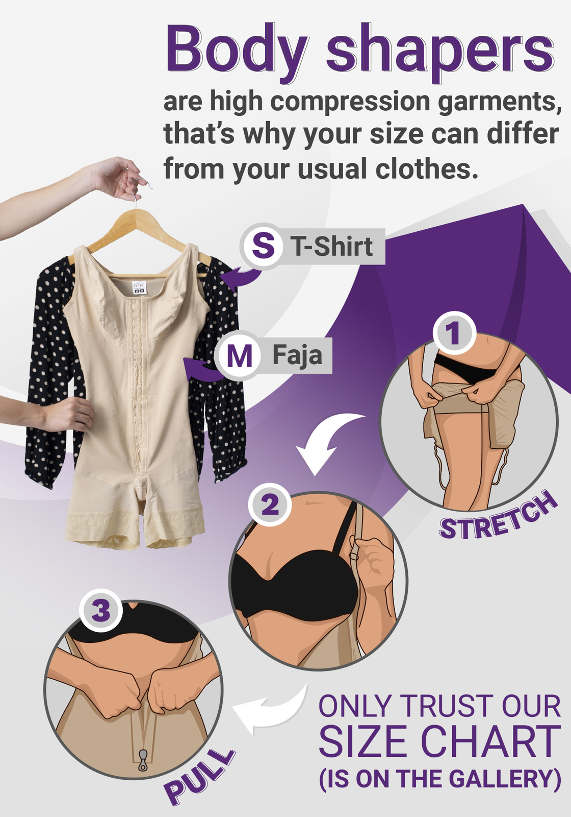 M&D 0078 Slimming Firm Full Body Shaper for Women | Fajas Colombianas para Mujer