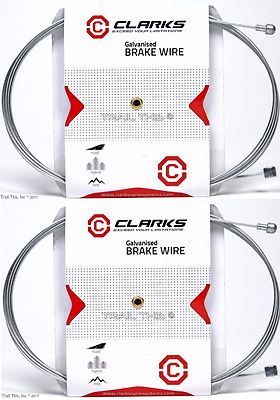 2X BRAKCO Stainless Steel Road Bicycle Brake Inner Wire Cables 1700mm!