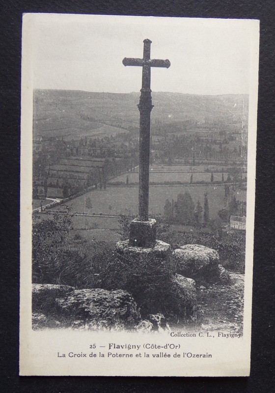 F49) Cpa Flavigny Croix De La Poterne Et VallÃ©E De L'Ozerain - 1938