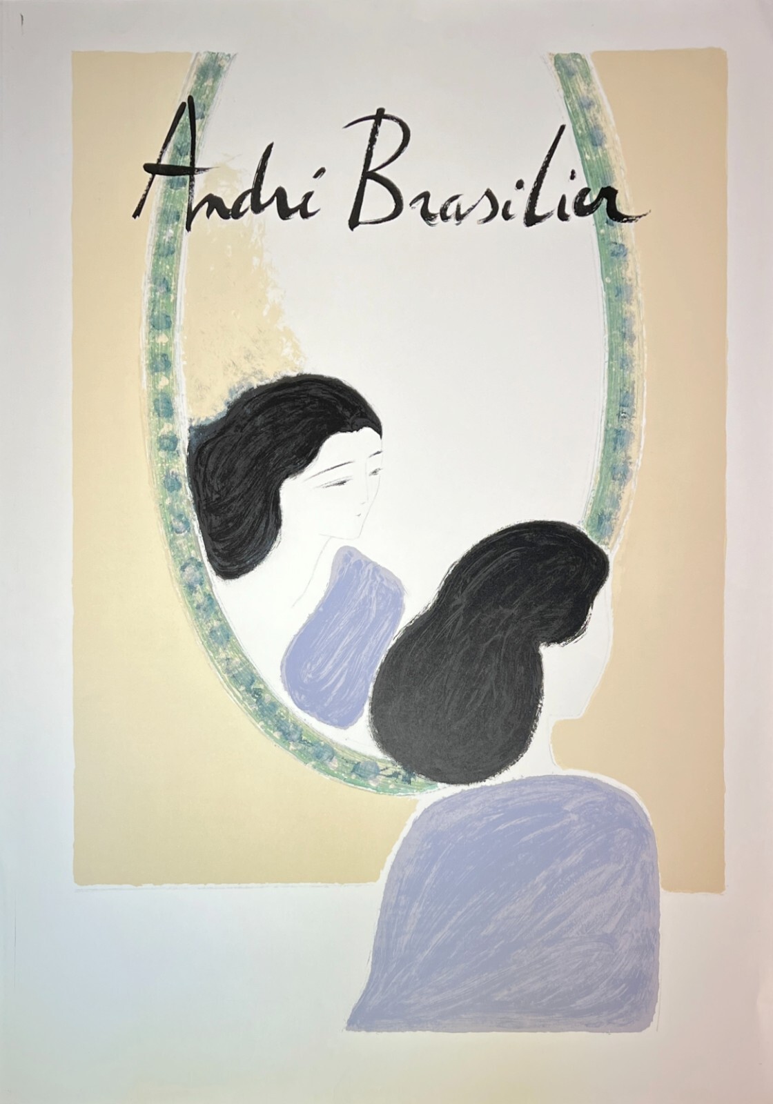 ANDRE BRASILIER Original Lithograph Poster 1979 Atelier