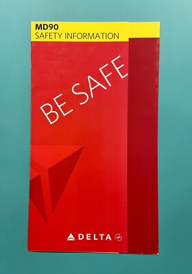 2010 DELTA AIRLINES SAFETY CARD--MD90