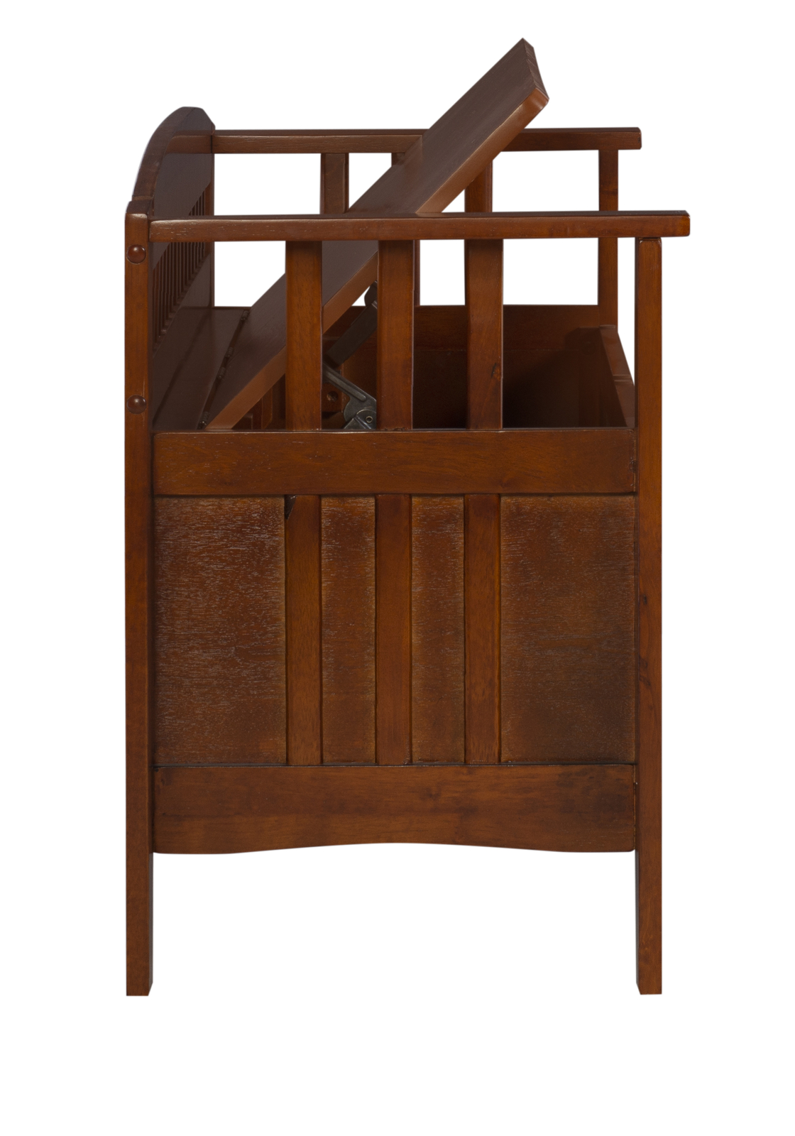 large bench with storage on Wooden Storage Bench Split Seat Large Compartment Entryway Foyer Furniture Brown Ebay