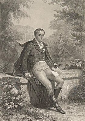 Joseph Bonaparte (1768-1844) King Spain Empire Napoleon Engraving Girardet 1838