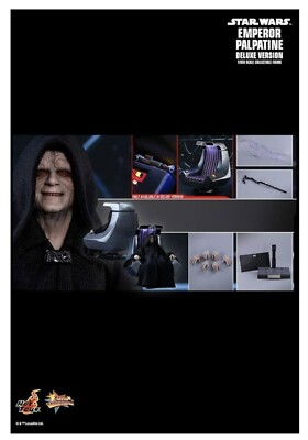 STAR WARS ROTJ Hot Toys 1/6 MMS468 Emperor Palpatine Deluxe Version NEW