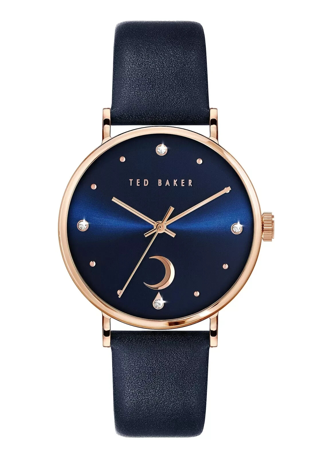 Ted Baker Ladies Phylipa Moon Quartz Blue Dial Watch - BKPPHF131 NEW