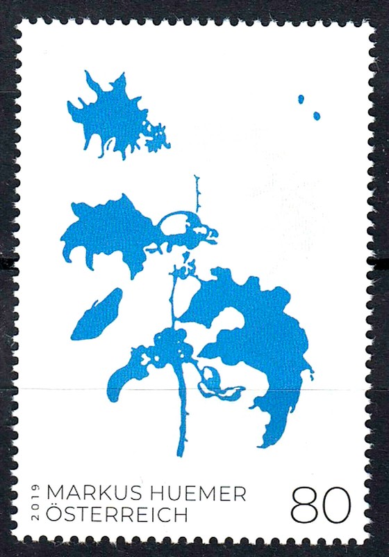 3454 Postfrisch Mnh ÃSterreich 2019 Moderne Kunst Markus Huemer Maler KÃ¼Nstler