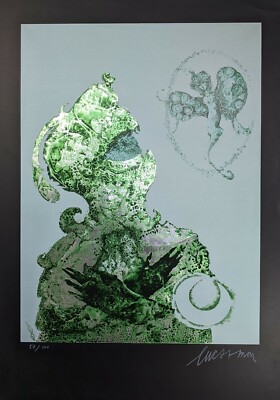 Luc Simon, Der Traum des Ritters, Siebdruck, handsigniert, num.