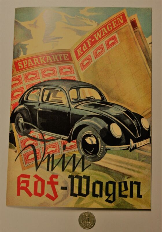 VOKSWAGON 1939 BROCHURE CATALOG VW ORIGINAL BEETLE WWII WW2 GERMAN GERMANY