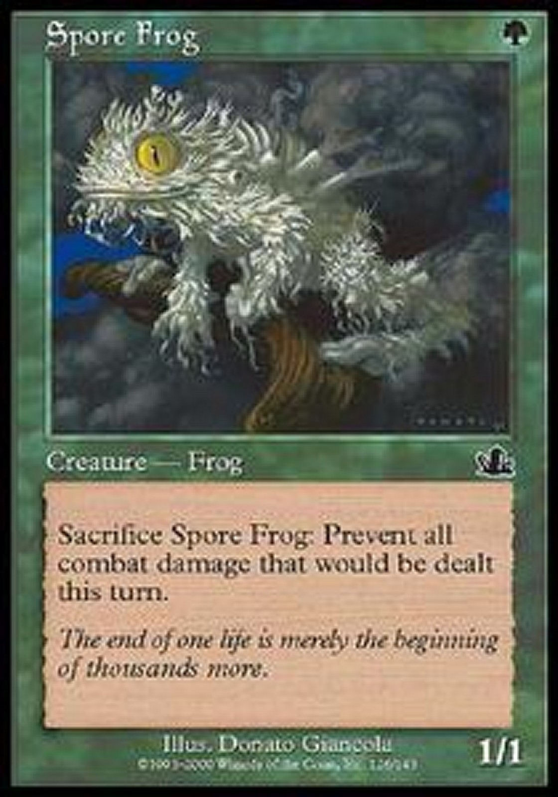 MTGプレイマット　Spore Frog Family MRM FR/VF 4x Grenouille a spore - Spore Frog MTG Magic PCY