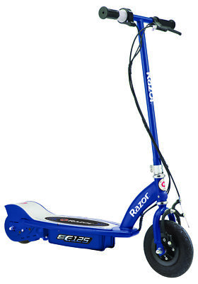 Razor E125 Motorized 24-Volt Rechargeable Electric Scooter, Blue (Used)