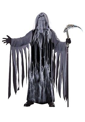 Adult Soul Taker Grim Reaper Ghoul Halloween Costume SIZE S/M (with defect)