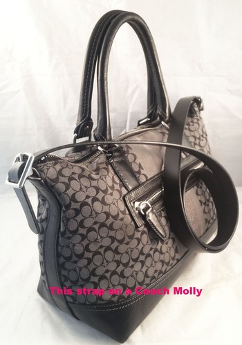 Leather Cross Body Adjustable Replacement Strap Handles 4 Bags Purses w/Buckles