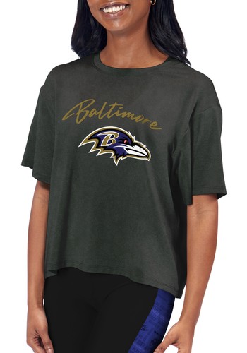 Женская укороченная футболка Certo By Northwest NFL Baltimore Ravens Turnout