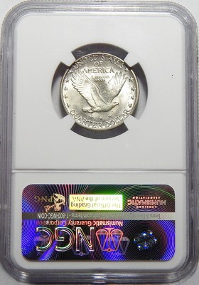 1930 NGC MS64+ (FULL HEAD) STANDING LIBERTY QUARTER