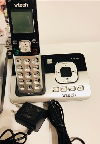 Lot Of 5 V-Tech Cordless Phones 5 Bases Working Digital Answering Machine