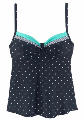 O2°3935 TANKINI-TOP IN MARINE TÜRKIS GR. 44 CUP E NEU