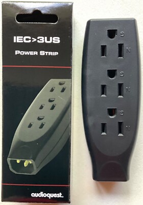 AudioQuest IEC 3US Power Strip - New - Open Box
