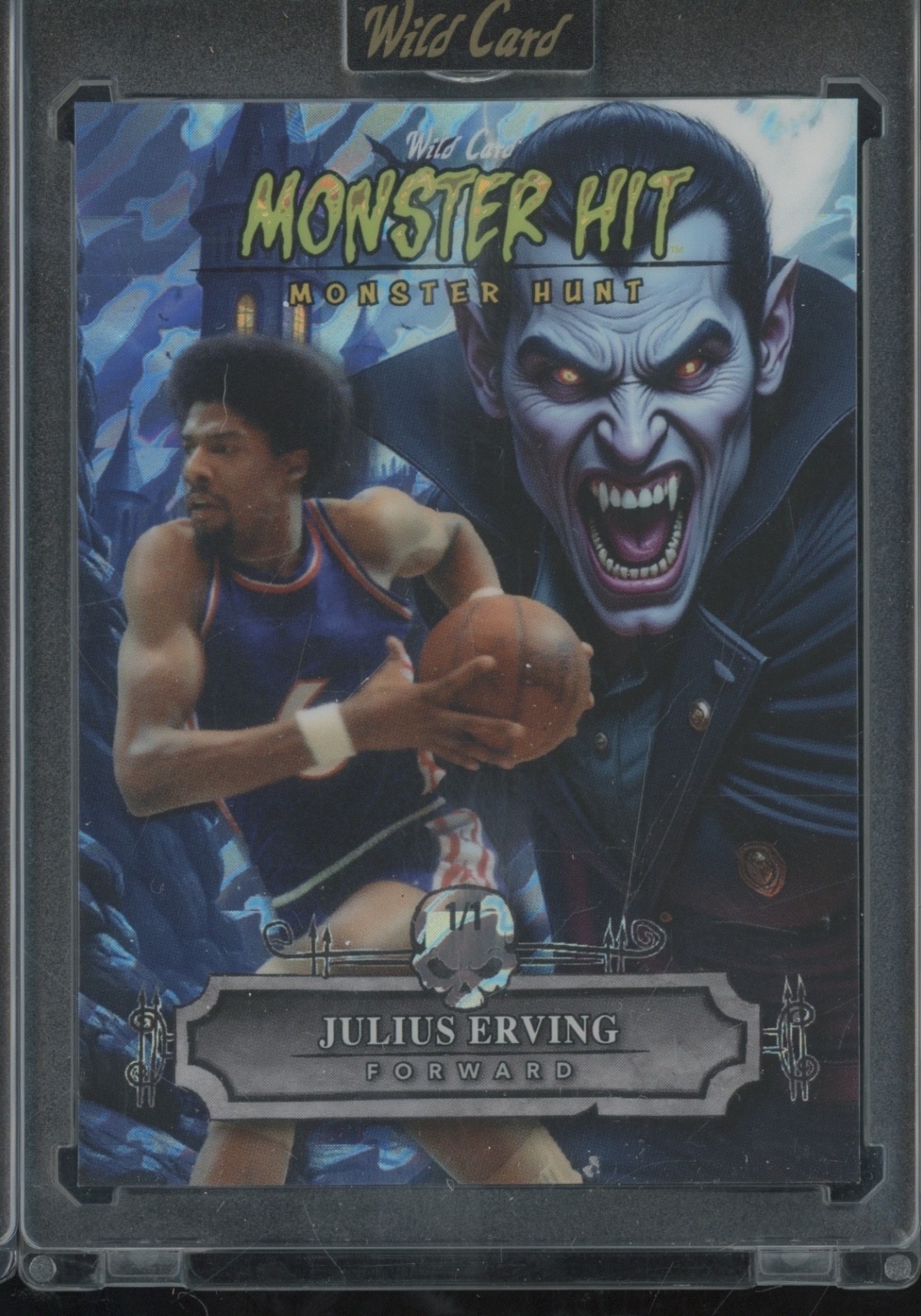 2025 Wild Card Hunt Monster Hit Vampire Blue Julius Erving 1/1