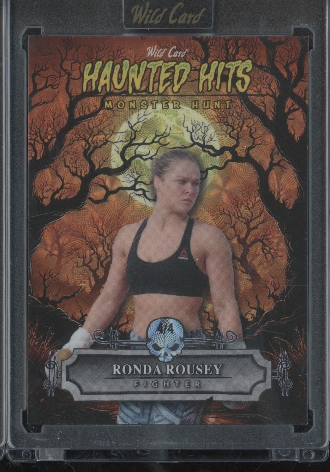 2025 Wild Card Monster Hunt Haunted Hits Orange Kaleidoscope Ronda Rousey 4/4
